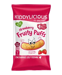Kiddylicious Strawberry Fruity Puffs Multipacks -  40 Grams