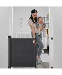 Baybee Retractable Mesh Baby Safety Gate - Black