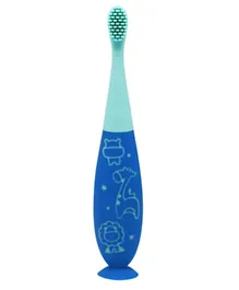 Marcus and Marcus Marcus & Marcus Reusable Toddler Silicone Toothbrush - Blue