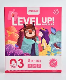 Mideer-Level Up Puzzles - Princess (3 in 1) Level 3