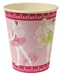 Meri Meri Pink Little Dancers Party Cups Pack of 12 - 266 ml