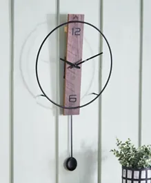 HomeBox Saratoga Metal Pendulum Clock with MDF