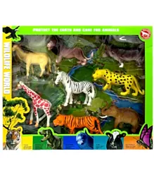 HAJ Widlife World Jungle Animals Set - Multicolor