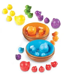 Learning Resources Birds in a Nest Sorting Set Fine Motor Toy - 36 Pieces