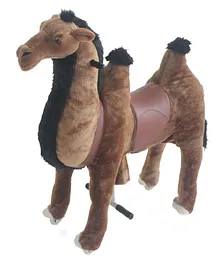 TobysToy Gidygo Ride-on Cycle Kids Operated Animal Riding Desert Camel - Brown