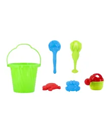 Mondo Summerz Beach Toy Bucket 6 Pieces - Assorted
