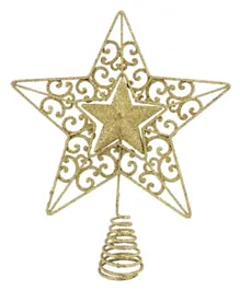 Party Magic Christmas Decorated Tree Top - Gold