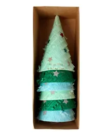 Meri Meri Fringed Christmas Tree Party Hats - 6 Pieces