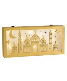 Party Centre Eid Light-Up Showbox Decoration - Golden