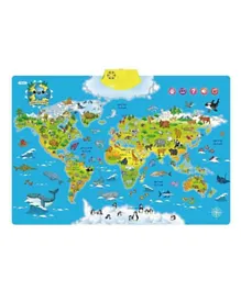 UKR World Map Interactive Poster - Multicolour