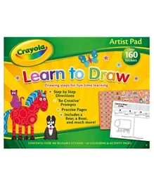 Alligator Crayola Learn to Draw Artist Pad - English