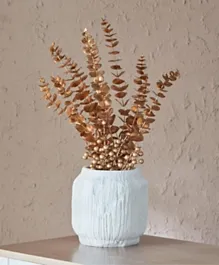 HomeBox Rabaque Polyresin Natural Finish Vase