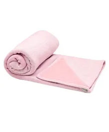 Snoozebaby Double Layer Stylish Cocooning Crib Blanket - Powder Pink