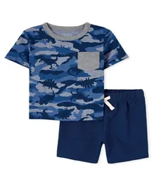 The Children's Place T-Shirt & Short Set - Blue