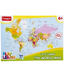 Funskool World Map Puzzle - 105 Pieces