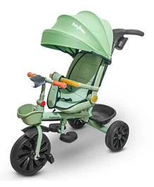 بايبي - دراجة ثلاثية العجلات متعددة الأغراض للأطفال بمقبض دفع قابل للتعديل - أخضر