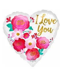 Party Centre Love You Ombre Flowes Jumbo Foil Balloon
