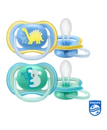 Philips Avent Ultra Air Free Flow Soothers - 2 Pieces
