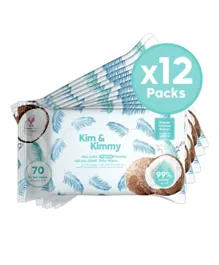 Kim&Kimmy Organic Coconut Wet Wipes - 840 Pieces