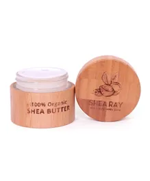 Shea Ray Shea Butter  in a Bamboo Jar - 50ml