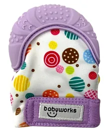 Babyworks Silicone Teething Mitts - Violet