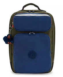 Kipling Scotty Seaweed Gr Bl  Large Backpack Blue and Green - 16 Inches