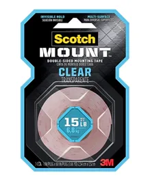 3M Scotch Mount Double-Sided Clear Mounting Tape