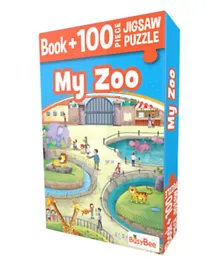 My Zoo Book + 100 Pieces Jigsaw Puzzle - English