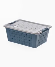 Yubiso Lockable Plastic Storage Box - Blue