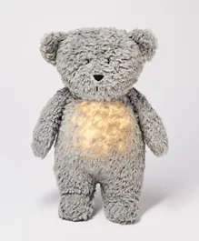 Moonie Organic Humming Teddy Bear Mineral Grey - 29cm