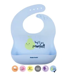 Kiddo Feedo Silicone Bibs for Babies and Toddlers  - Blue