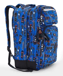 Kipling Scotty New Scate Print  Large Backpack Blue - 16 Inches