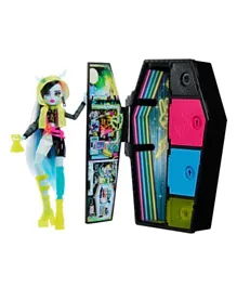 Mattel Monster High Skulltimates Secrets Neon Frights Series Frankie Doll - 32 cm