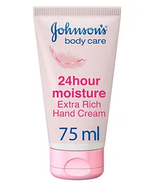Johnson & Johnson 24 Hour Moisture Extra Rich Hand Cream - 75mL