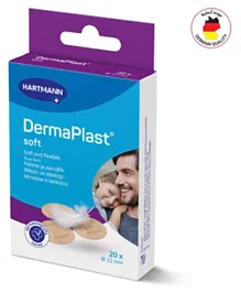Dermaplast Soft Plasters - 20 Pieces