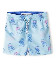 Minoti Jellyfish All Over Print Shorts - Blue