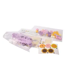 DIY Small Particle Building Block Girls Hair Clip Jewellery Flower Series Carnation - 37 Pieces