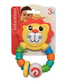 Infantino Bendy Lion Teether - Red/Yellow
