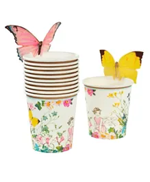 Talking Tables Truly Fairy Paper Cups with Butterfly Detail Pack of 12 -  250 ml