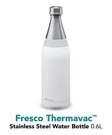 Aladdin Fresco Thermavac Stainless Steel Water Bottle Snowflake White - 0.6L