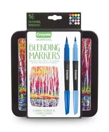 Crayola Signature Blending Markers with Tin - 16 Count
