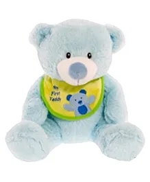 Wild Planet Classic Bear With Bib Soft Toy - Blue