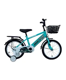 MYTS JNJ Kids Steel Bicycle With Basket Blue - 40.6 cm