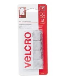 Velcro Thin Clear Squares Fasteners