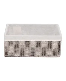 Homesmiths Small Storage Basket with Liner - Grey