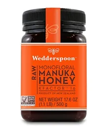 Wedderspoon Raw Monofloral Manuka Honey Kf16 - 500g