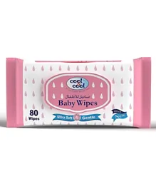 Cool & Cool Baby Wipes Pink - 80 Wipes