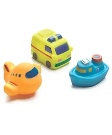 Playgro On the Move Squirtees Bath Toy - 3 Pieces