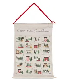 Ginger Ray Fabric Christmas Scene Advent Calendar