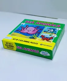 Academic India Publishers My Educational Puzzle  Sea Animals - 15 Pieces